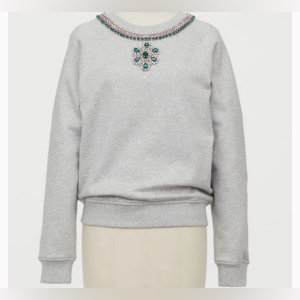 Giambattista Valli X H&M Sweatshirt With Rhinestones Sz Small LIMITED EDITION